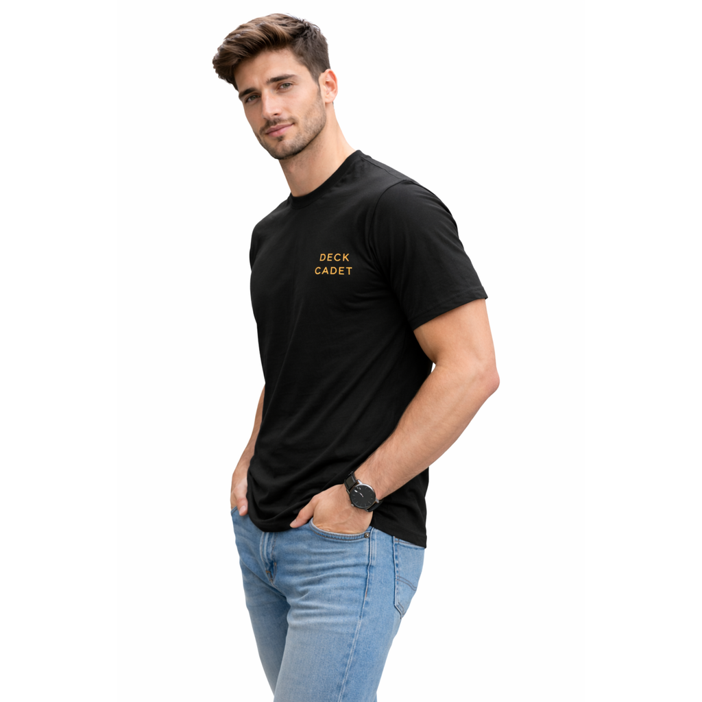 Merchant Navy Deck Cadet Rank Printed T-Shirt – Bio-Washed 100% Cotton & High-Quality Printing