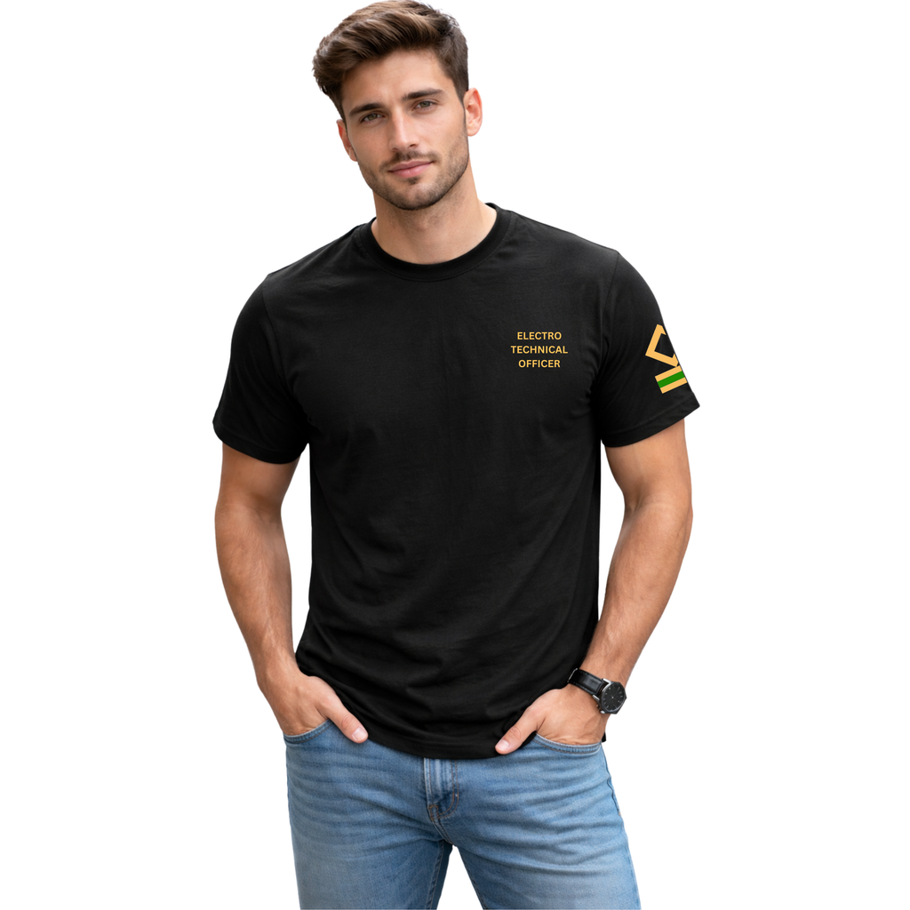 Merchant Navy E.T.O.  Rank Printed with 2 stripes – Bio-Washed 100% Cotton & High-Quality Printing