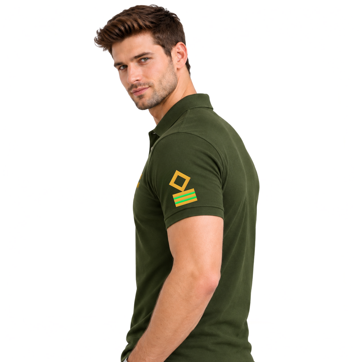 Jahaazi Premium ETO Polo T-Shirt for Merchant Navy | Embroidered ETO Rank & Name | ETO Rank on both sleeves | 100% Cotton | ETO Officer Marine Wear