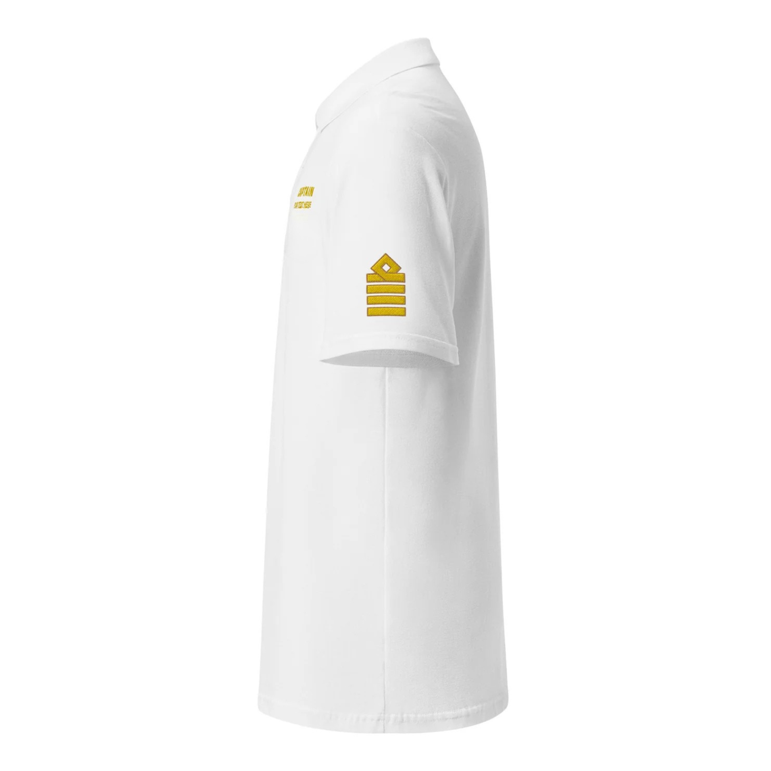 Merchant Navy Premium Captain uniform polo t-shirt with embroidery.