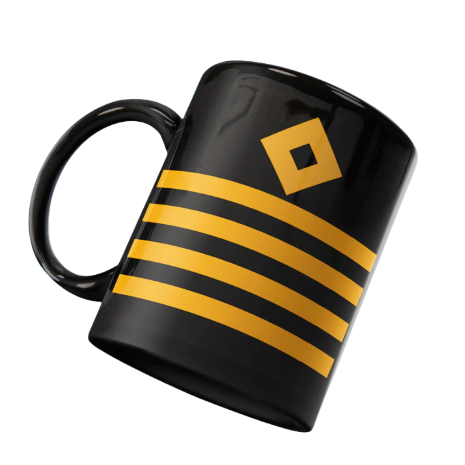 Merchant Navy Captain’s Rank Mug – Black & Gold