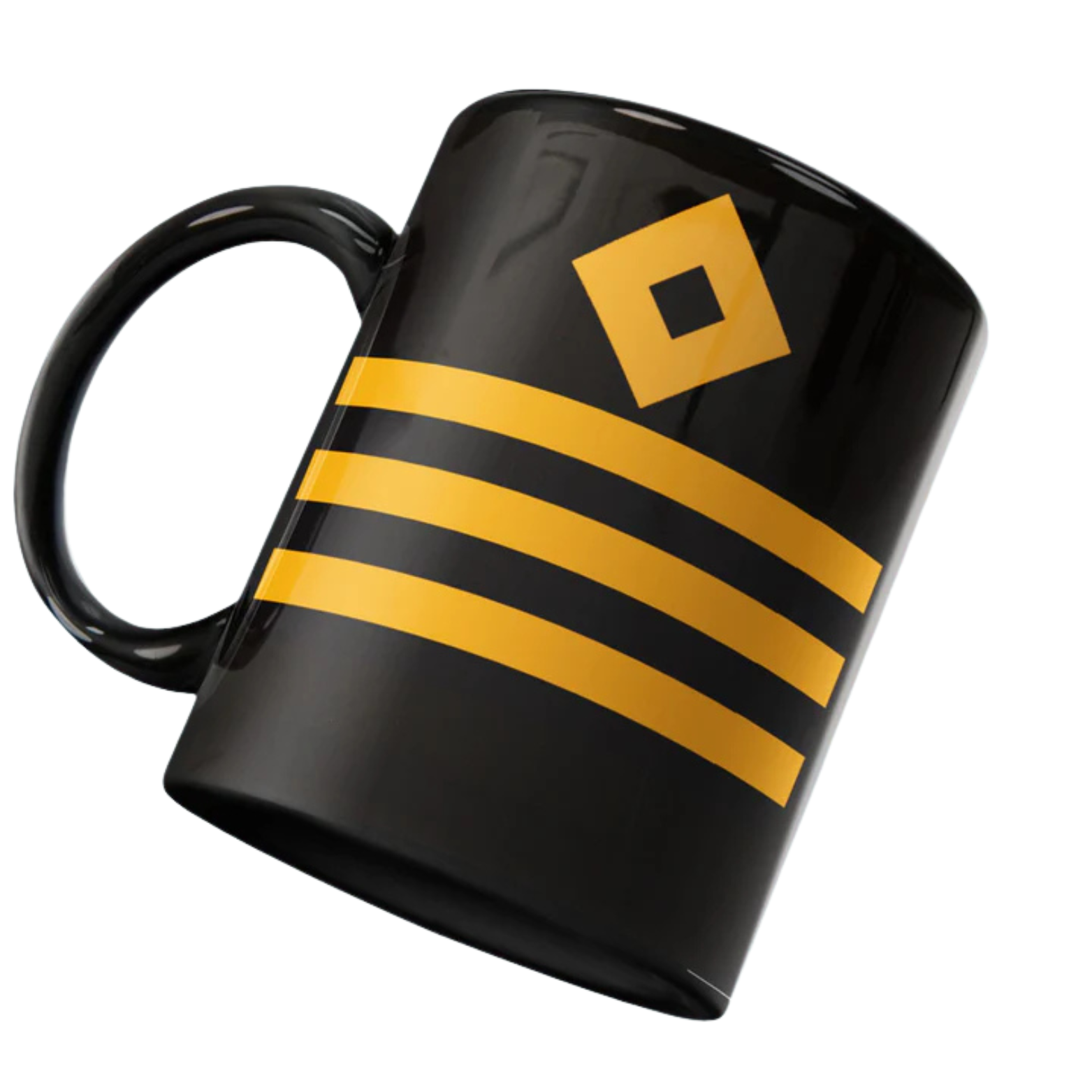 Merchant Navy Chief Officer Rank Mug – Black & Gold