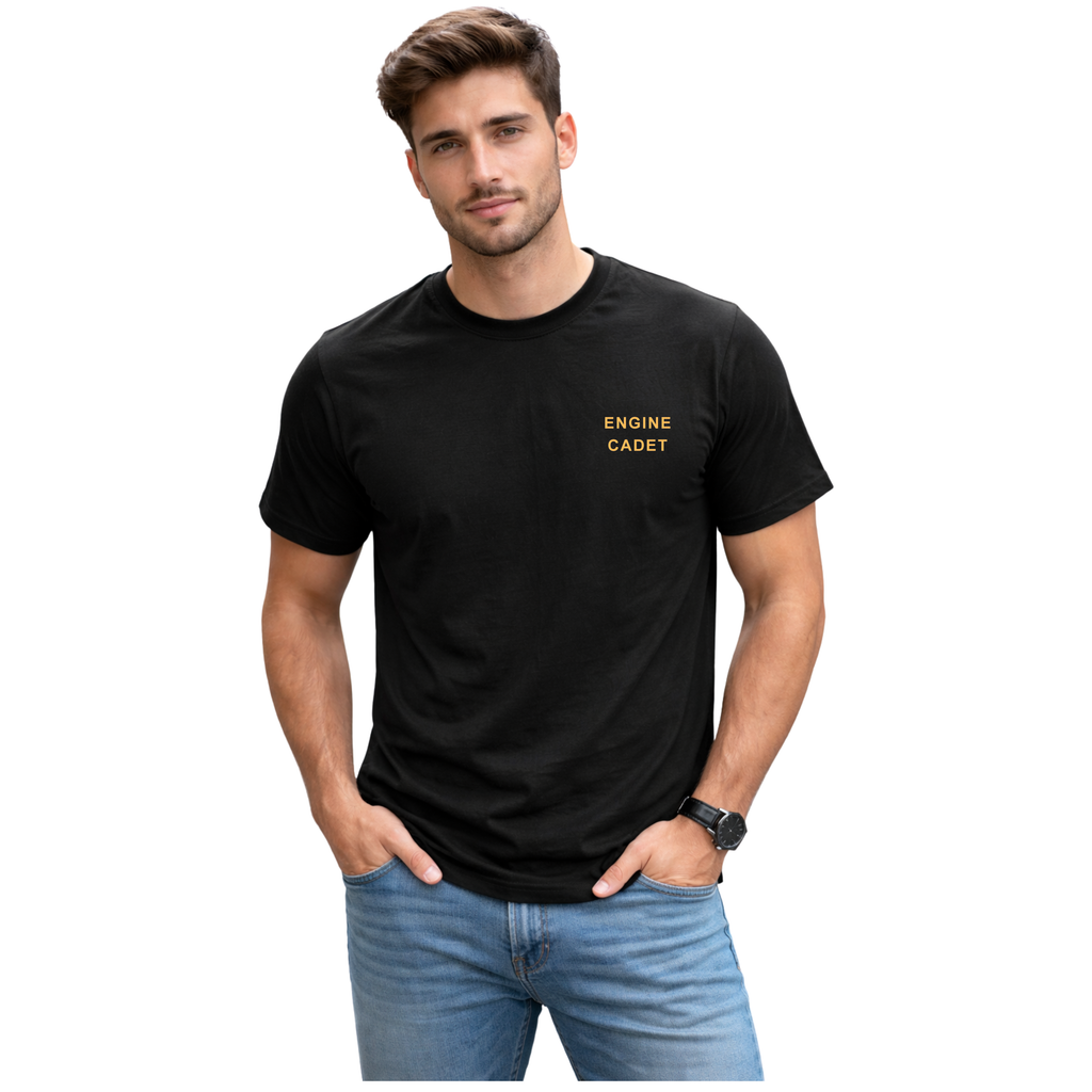 Merchant Navy Engine Cadet Rank Printed T-Shirt – Bio-Washed 100% Cotton & High-Quality Printing