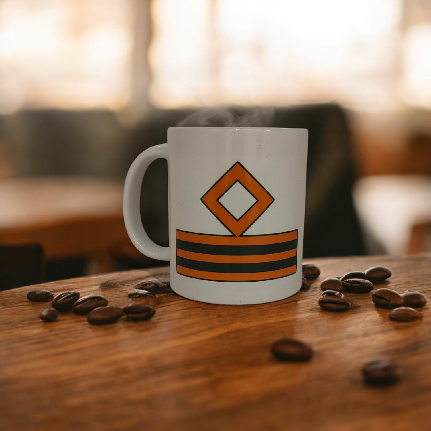 Merchant Navy Second Engineer Mug – White, Gold and Blue