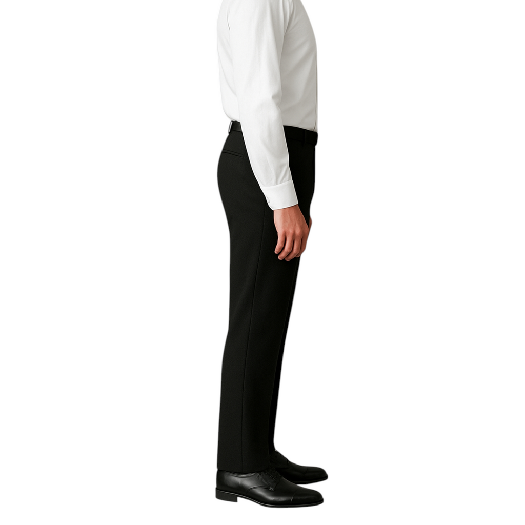 Merchant Navy Premium Tailored Cut Black Pant