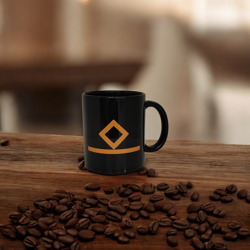 Merchant Navy Third Officer Rank Mug – Black & Gold