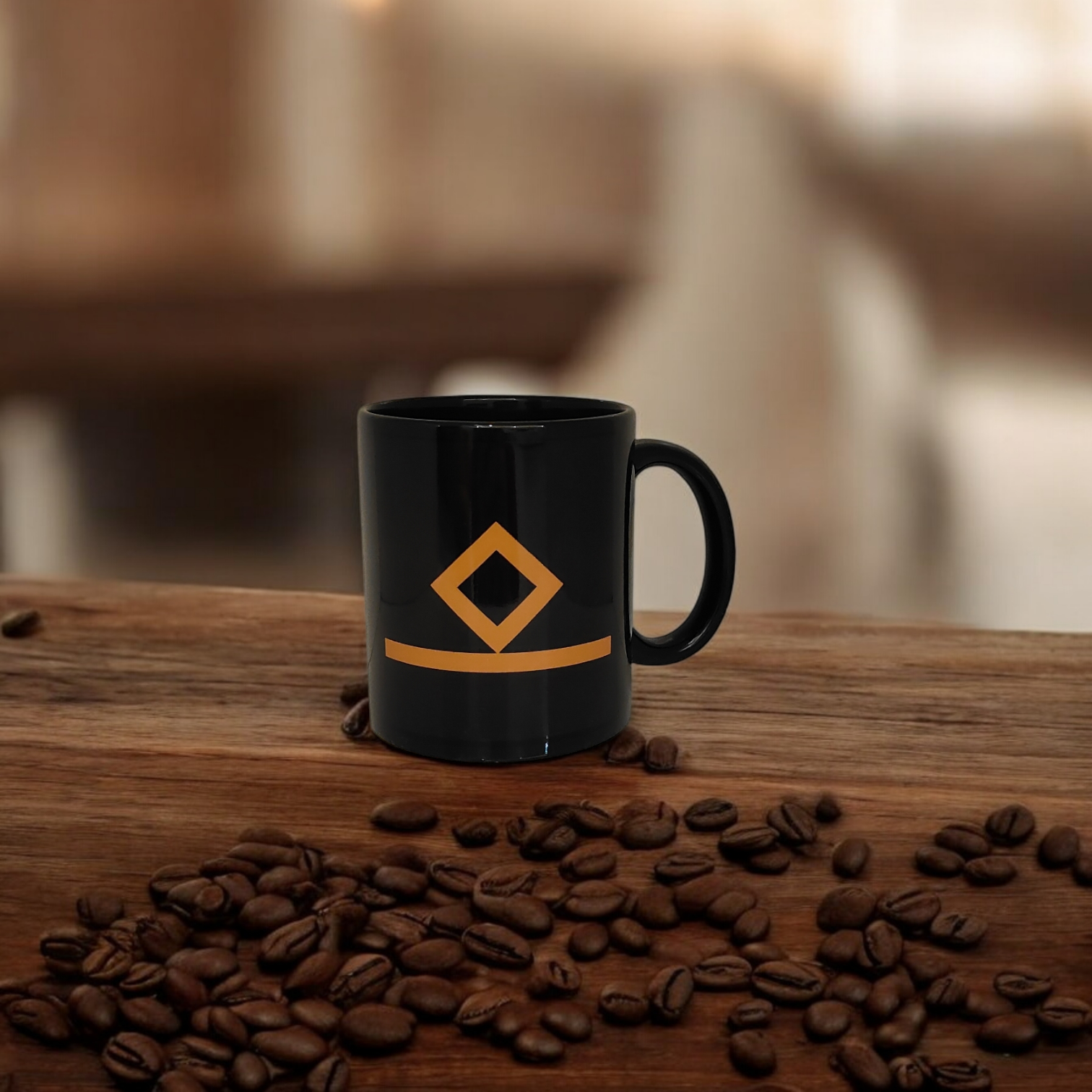 Merchant Navy Third Officer Rank Mug – Black & Gold