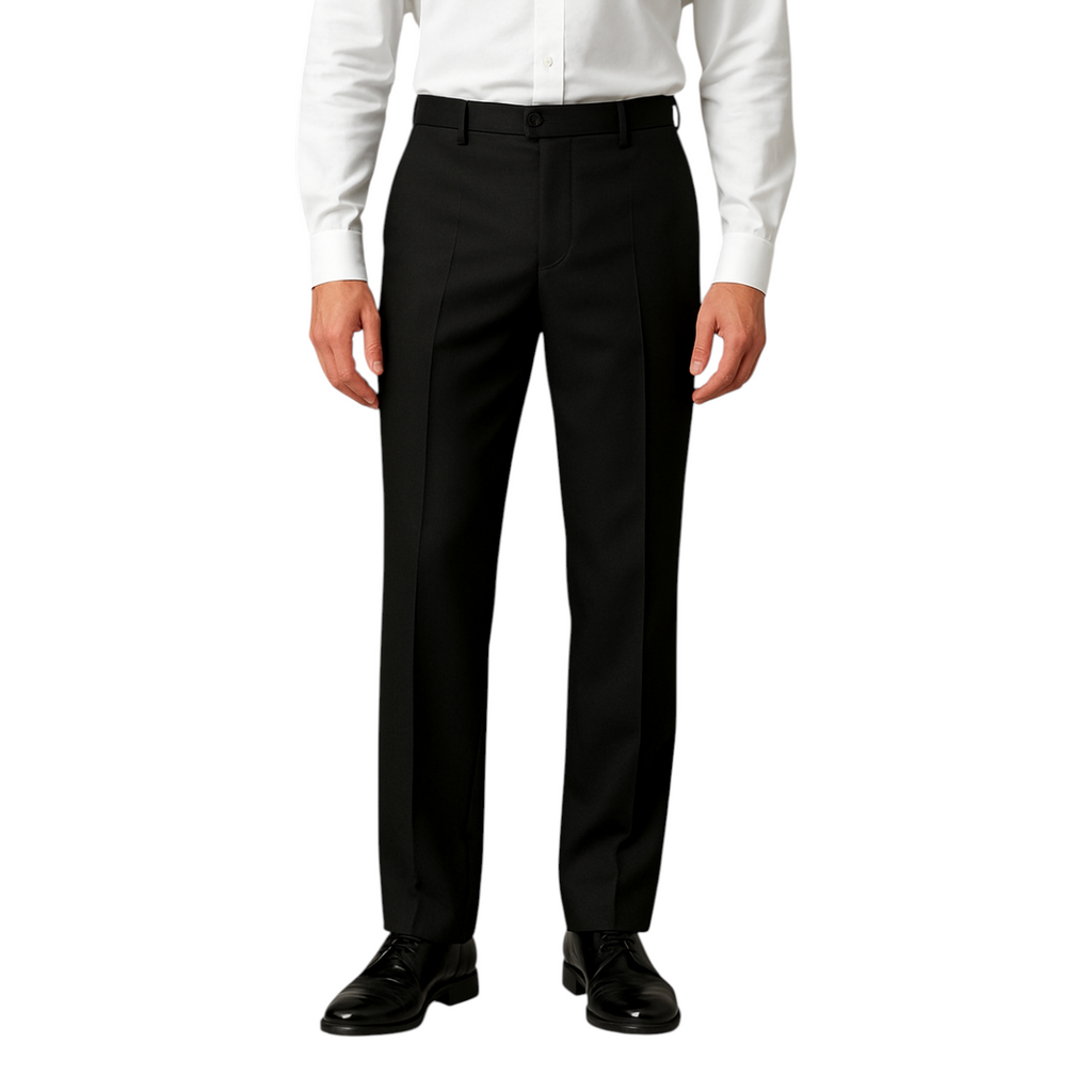 Merchant Navy Premium Tailored Cut Black Pant